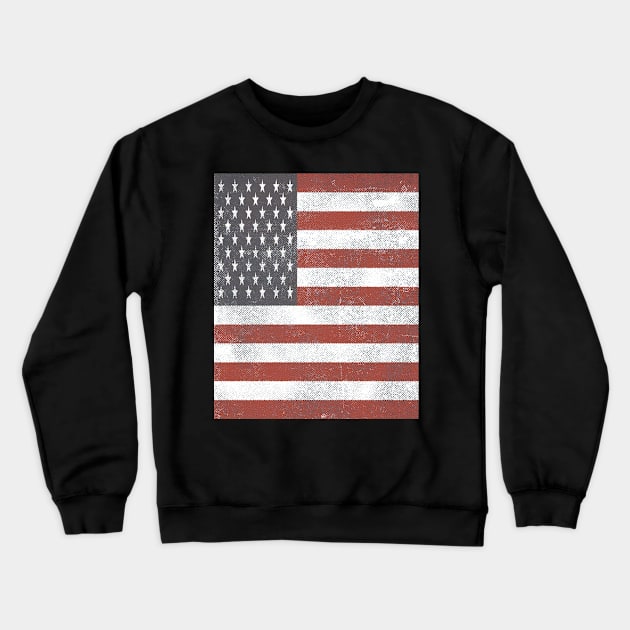 Vintage American Flag Crewneck Sweatshirt by Eric03091978